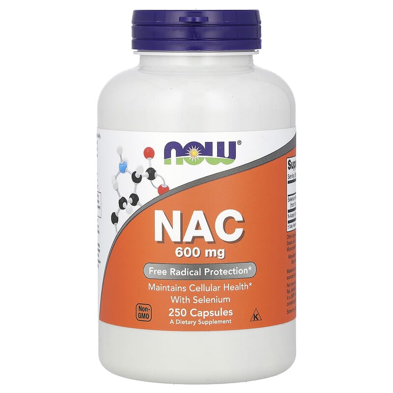 NOW® NAC 600 mg with Selenium - 250 Capsules